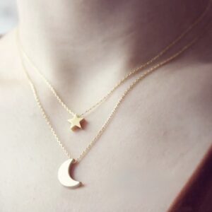 Adoara star & moon neckpeice
