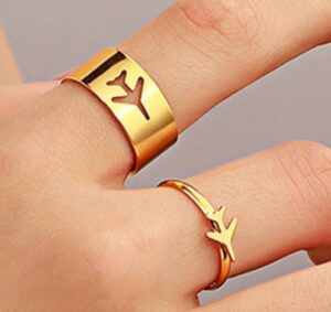 Travel Inspired Aeroplane Ring