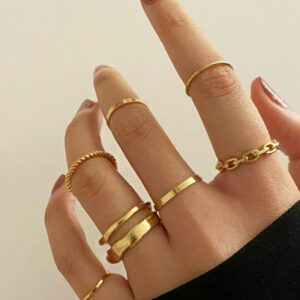 Classic Golden Ring Set