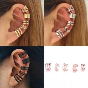 Ear Cuff Set for Women – No Piercing, Adjustable, Minimalist Fashion Jewelry
